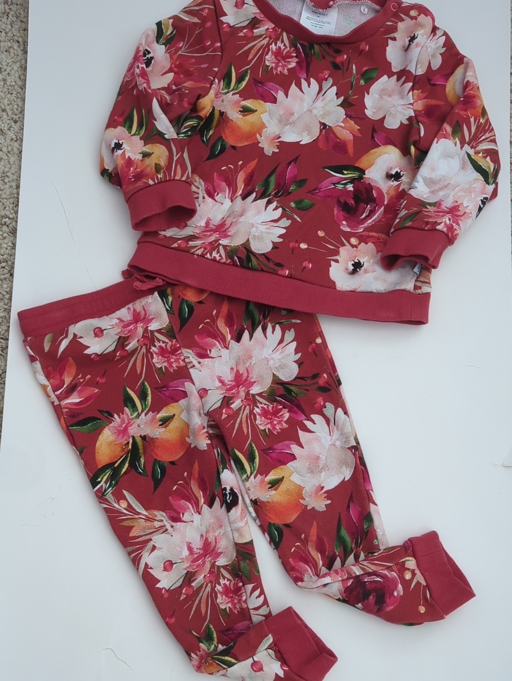 Posh Peanut Floral Jogger Set  5T